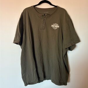 Harley-Davidson Olive Green Short Sleeve